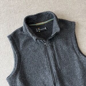 SmartWool Hudson Trail Men's Black Fleece Vest Size Medium